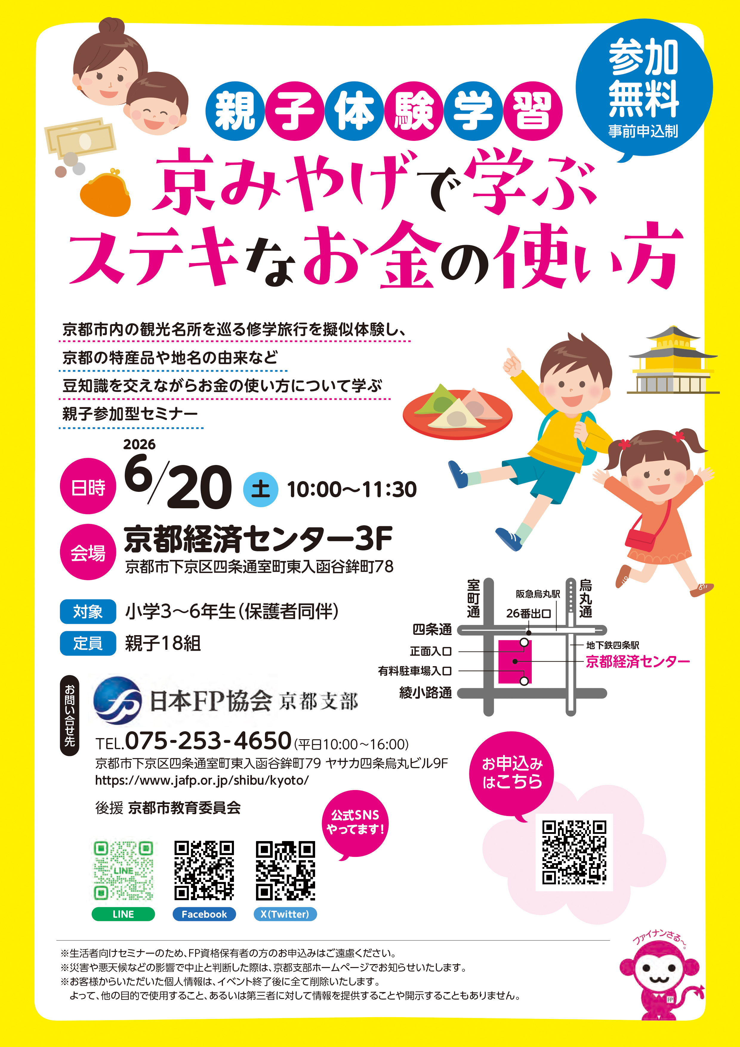 親子体験学習　京みやげで学ぶステキなお金の使い方画像